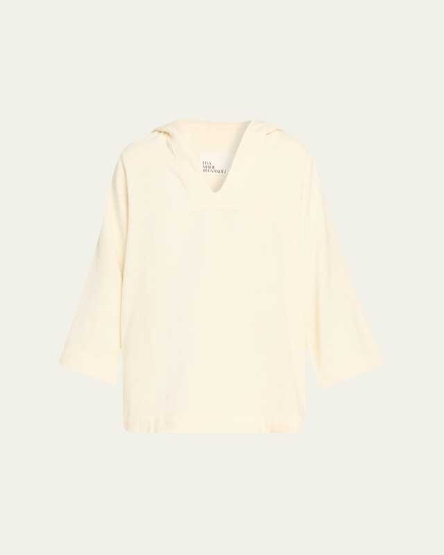 Terry Cloth Hooded Tunic Coverup